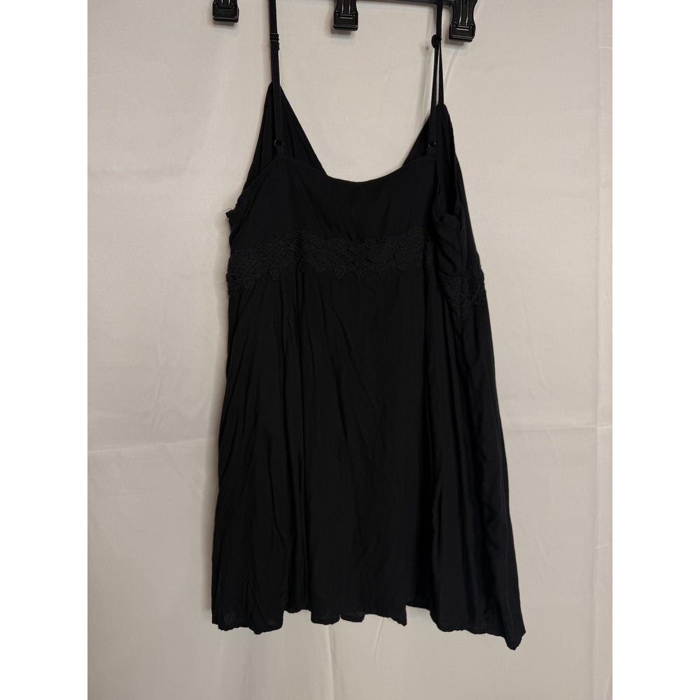 Urban Outfitters Cami Dress Lace Trim Sleeveless Casual Black Size M - Picture 3 of 5